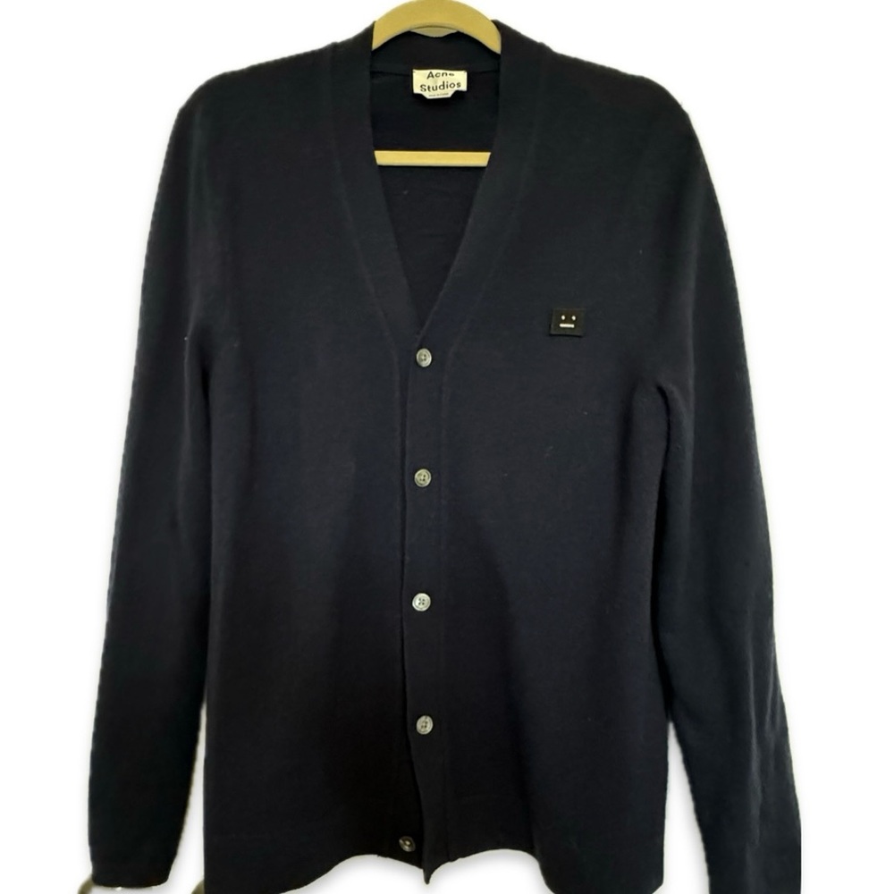 Acne Studios V-Neck Cardigan Navy Men’s Size S